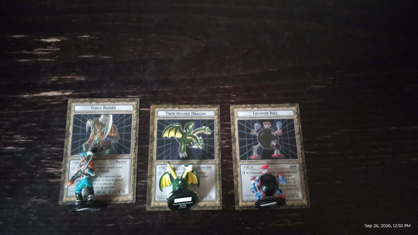 Yu-Gi-Oh! Dungeon Dice Monsters figures and cards