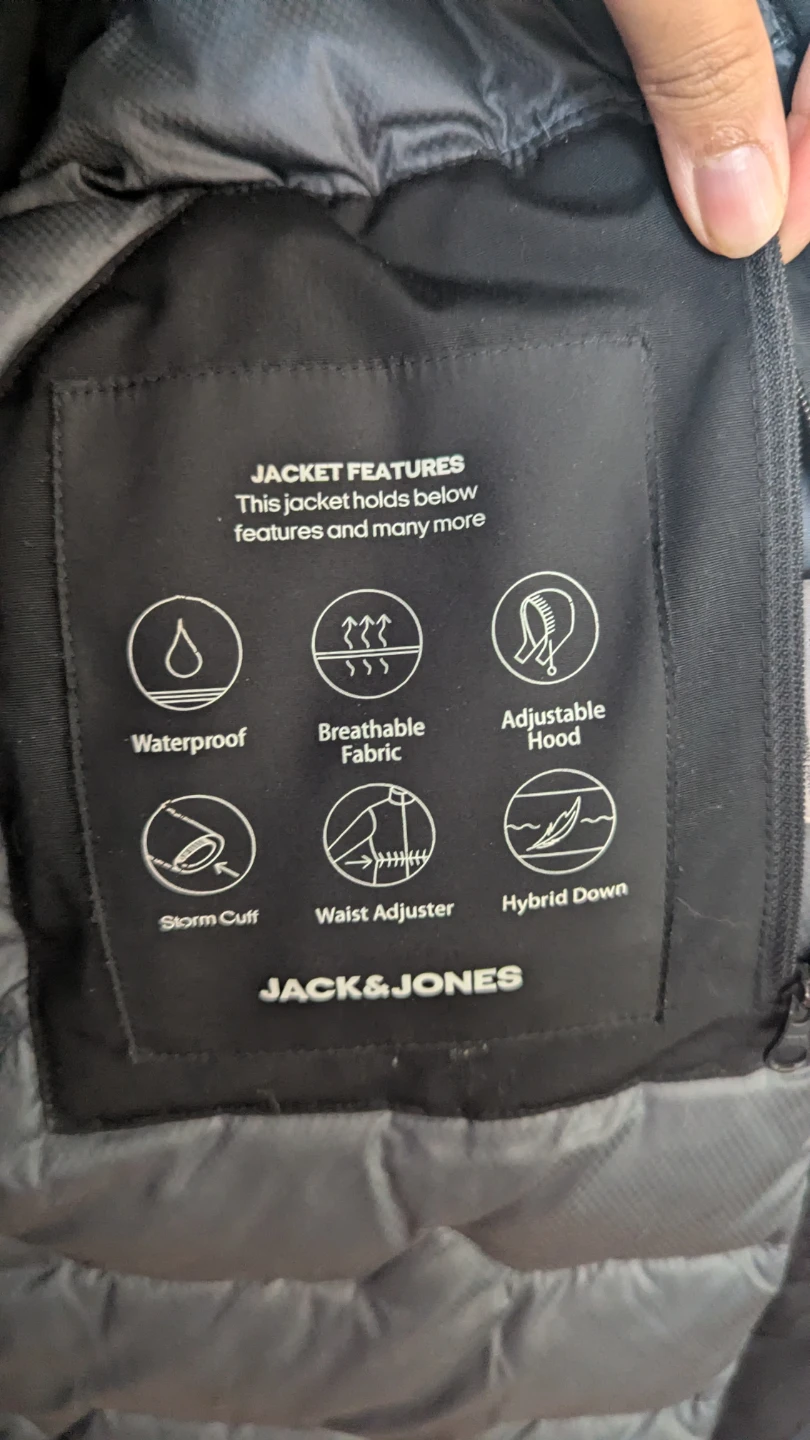 Jack & Jones Black Hybrid Down Jacket - photo 4