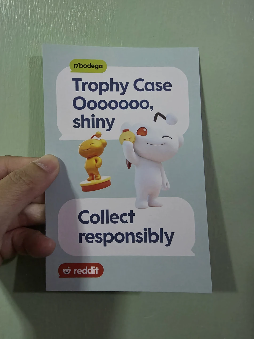 Reddit r/bodega Trophy Case Postcard 🏈