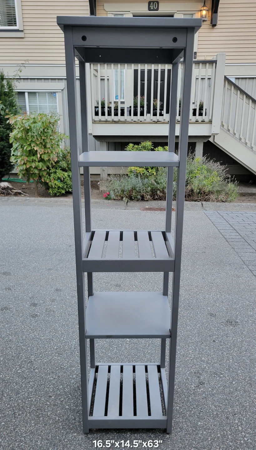 Beautiful Grey Storage Tower / Shelving Unit / Shelf. - photo 3