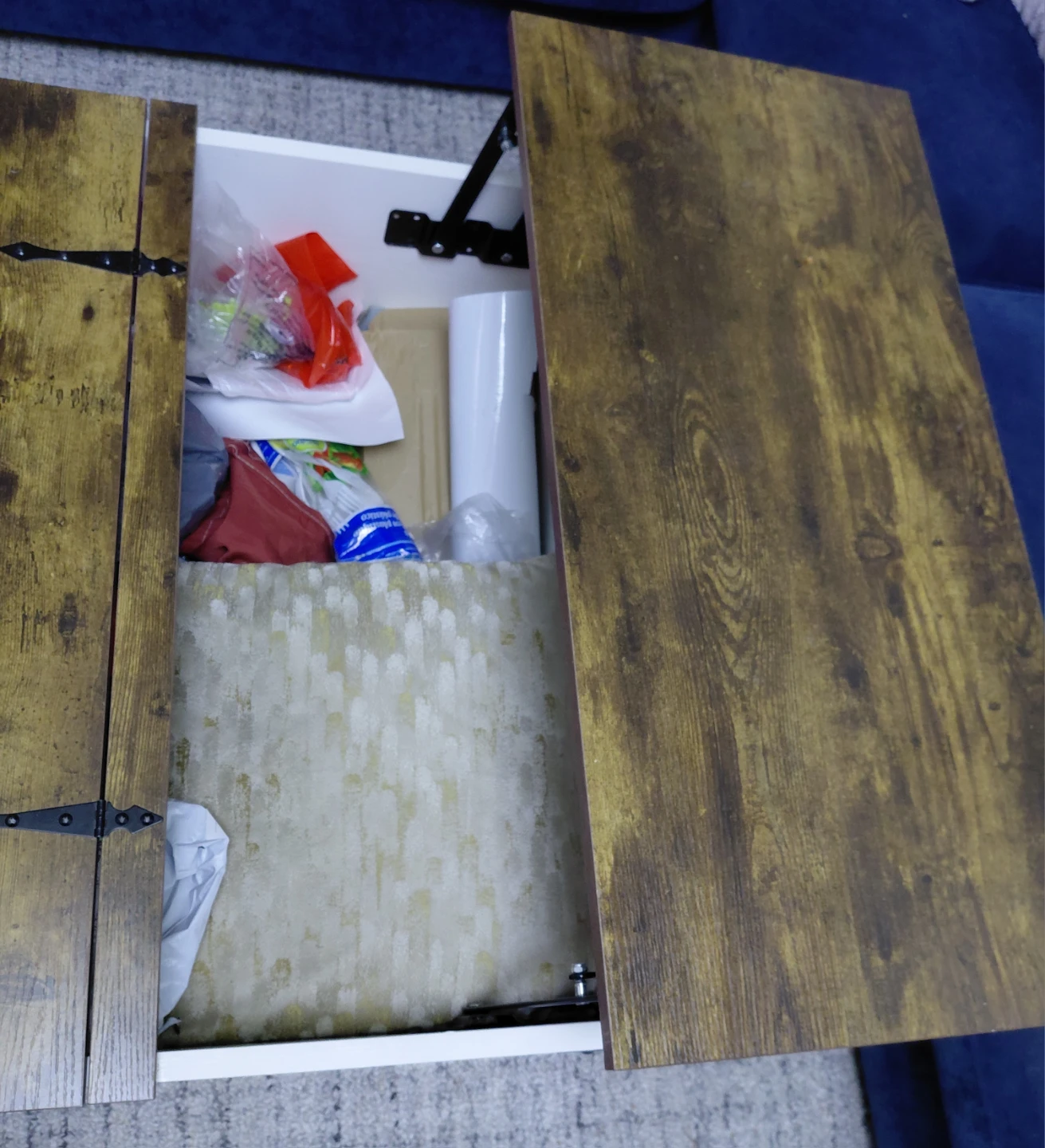 Rustic Lift-Top Coffee Table with Storage - photo 3
