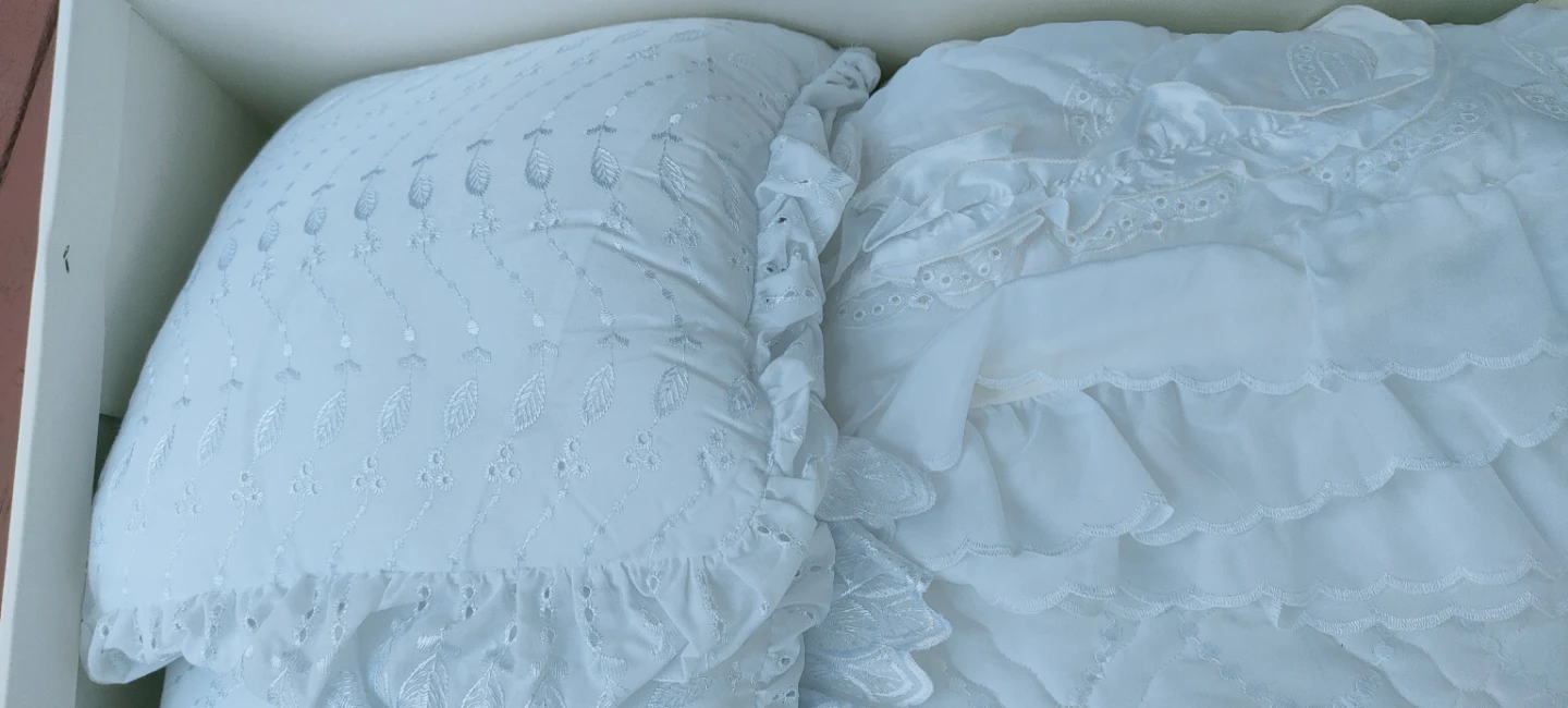 Vintage RBM White Bedspread Set - photo 4