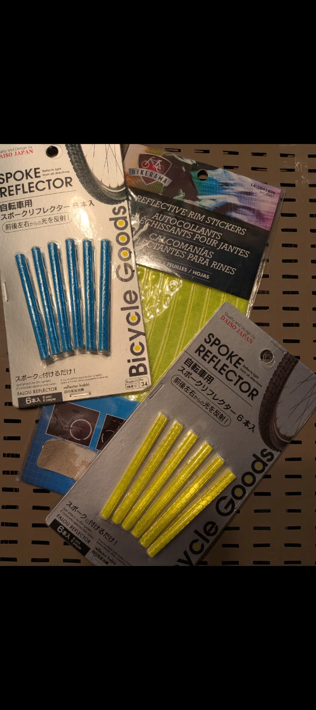 Bicycle Reflectors and Rim Stickers Bundle