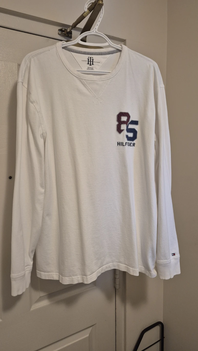 Tommy Hilfiger 85 Long Sleeve Crewneck White