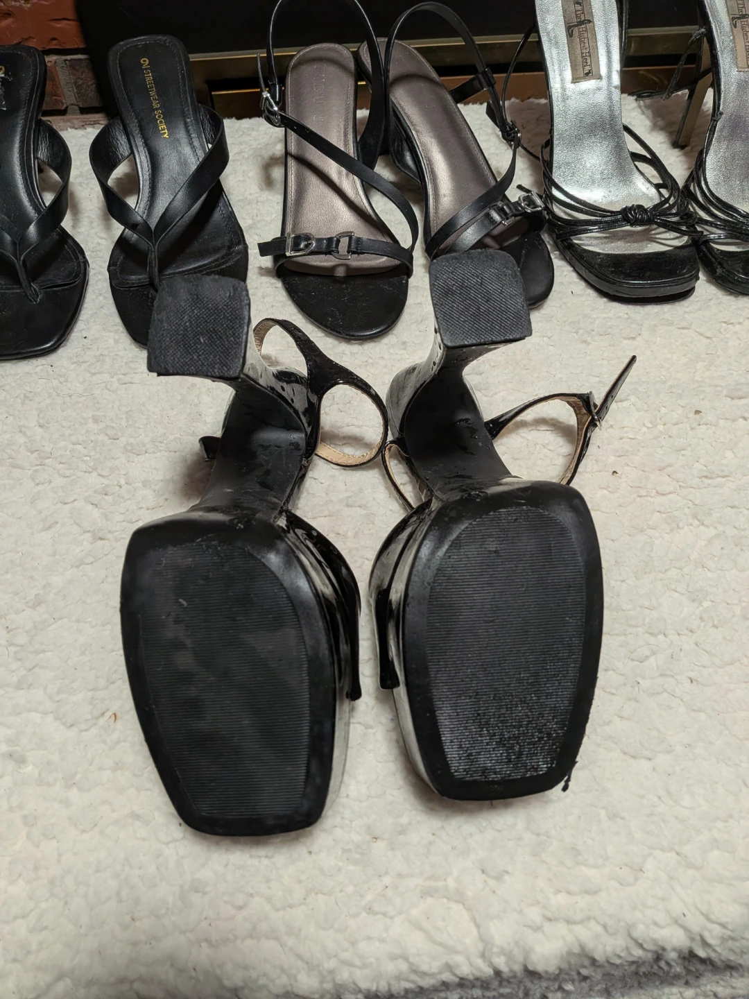 Refuge Black Patent Platform Heels - photo 3