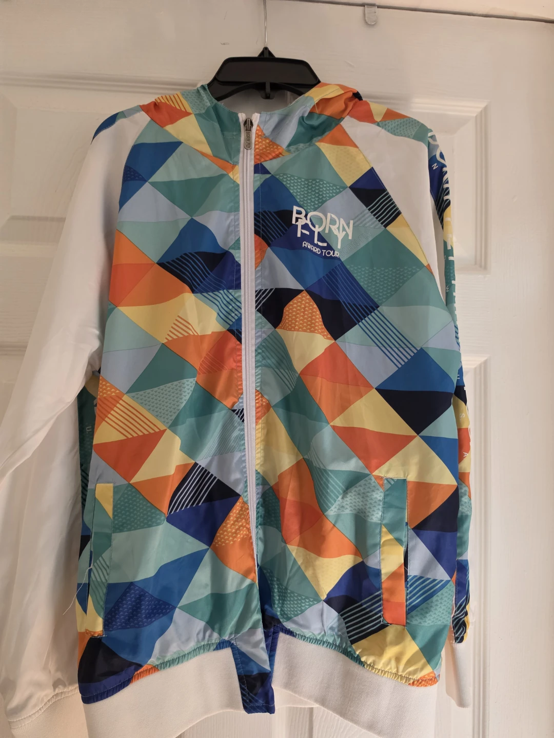 Born Fly Award Tour Geometric Windbreaker