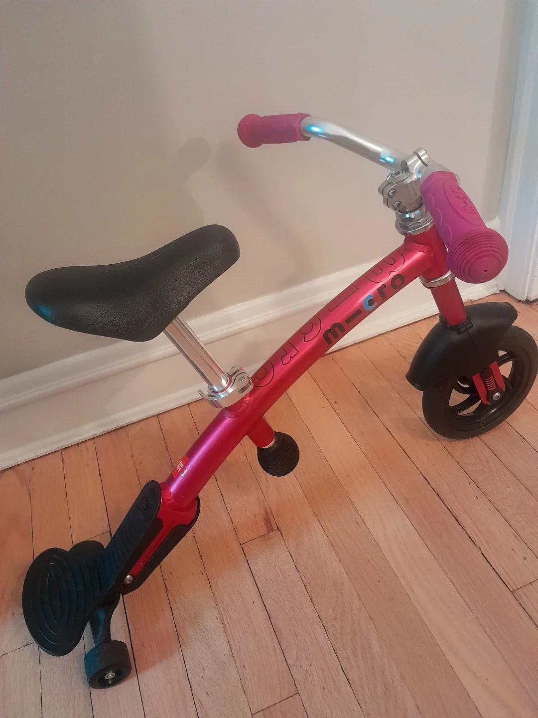 M-cro Metal Pink Balance Bike Deluxe - photo 3