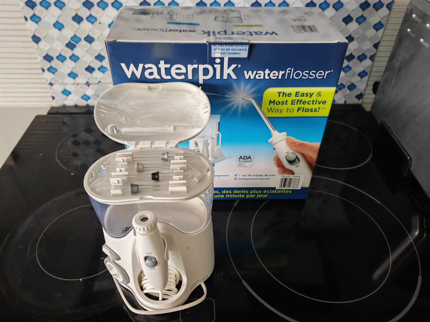 Waterpik Countertop Water Flosser with original box