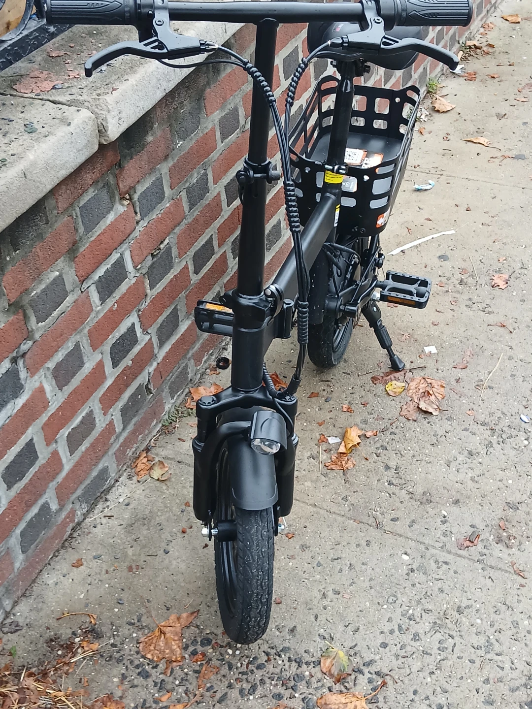 Black Folding Electric Bicycle - photo 4