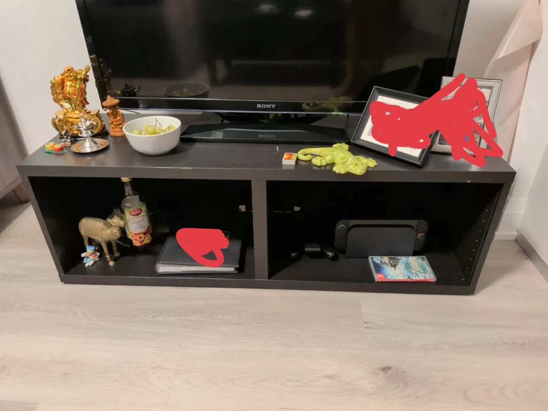 Ikea black TV Unit