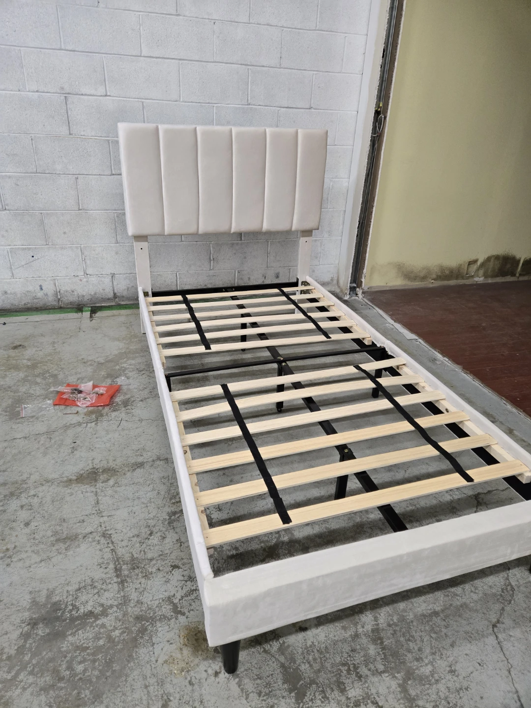 Upholstered Bed Frame with Headboard