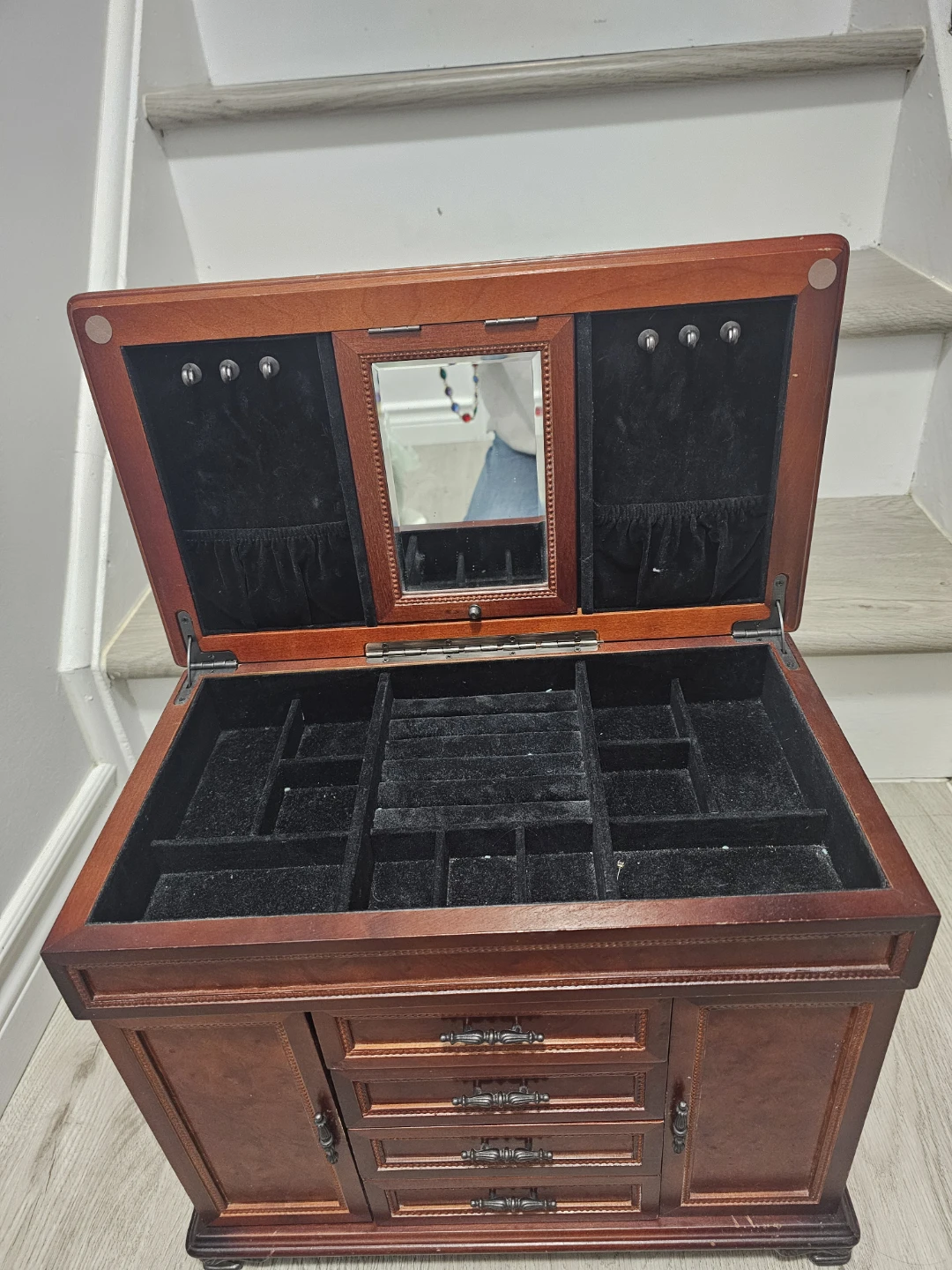Large Wooden Jewellery Box Cabinet - photo 3