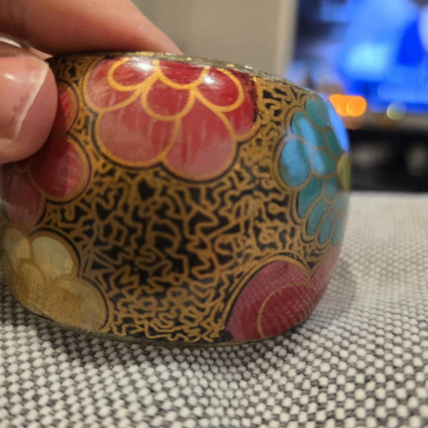 Vintage Floral Bangle Bracelet - photo 5