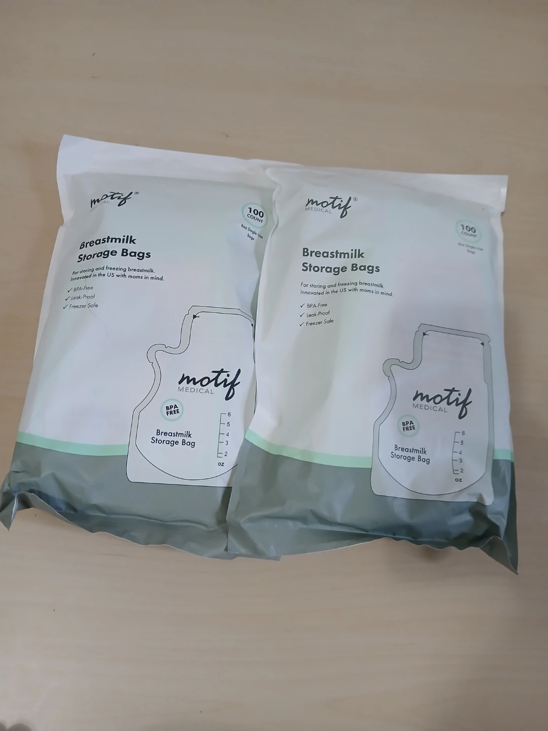 Motif Medical Breastmilk Storage Bags 200 Count🏈