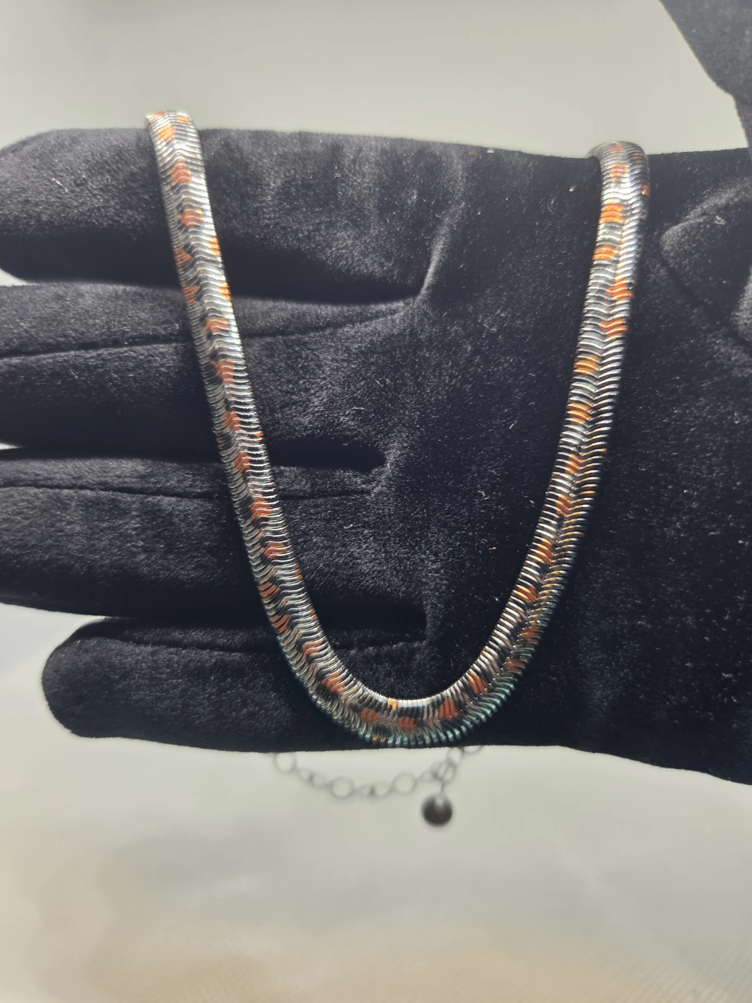 Silver Cheetah print Necklace in Stainless Steel - photo 2