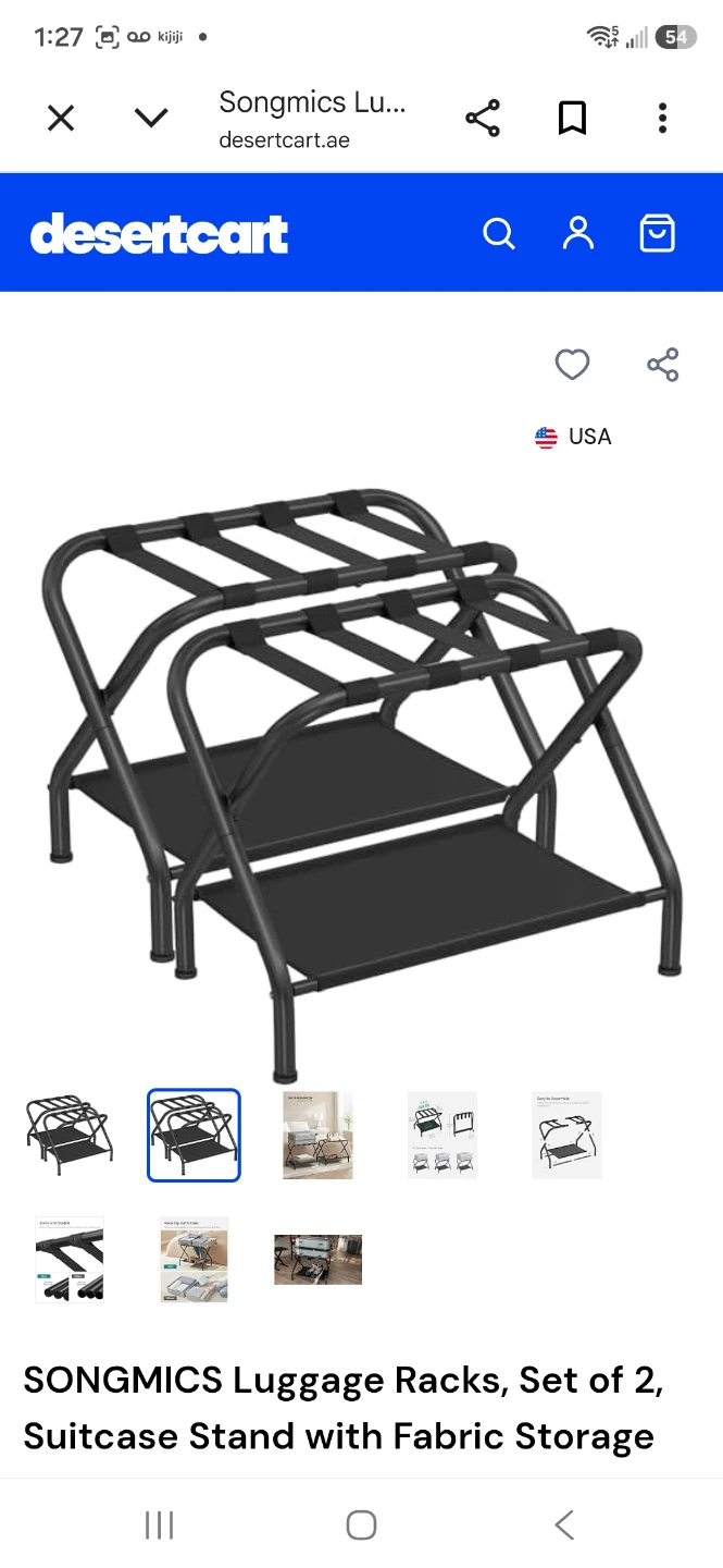 SONGMICS Luggage Racks Set of 2