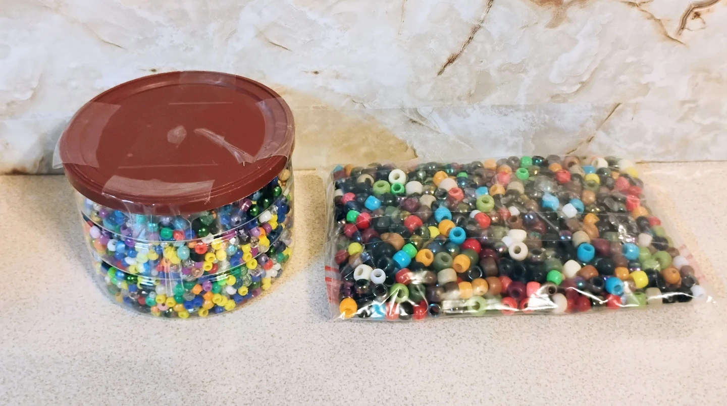 ROUND PONY BEADS – ASSORTED SIZES & COLORS - photo 4