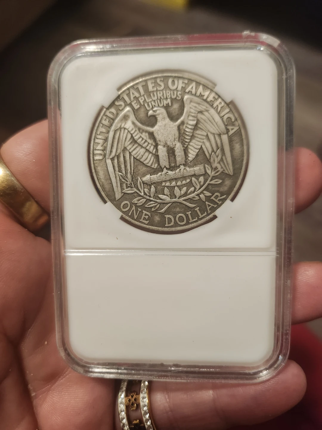 American Silver Coin 1865 Liberty Washington Quarter - photo 2