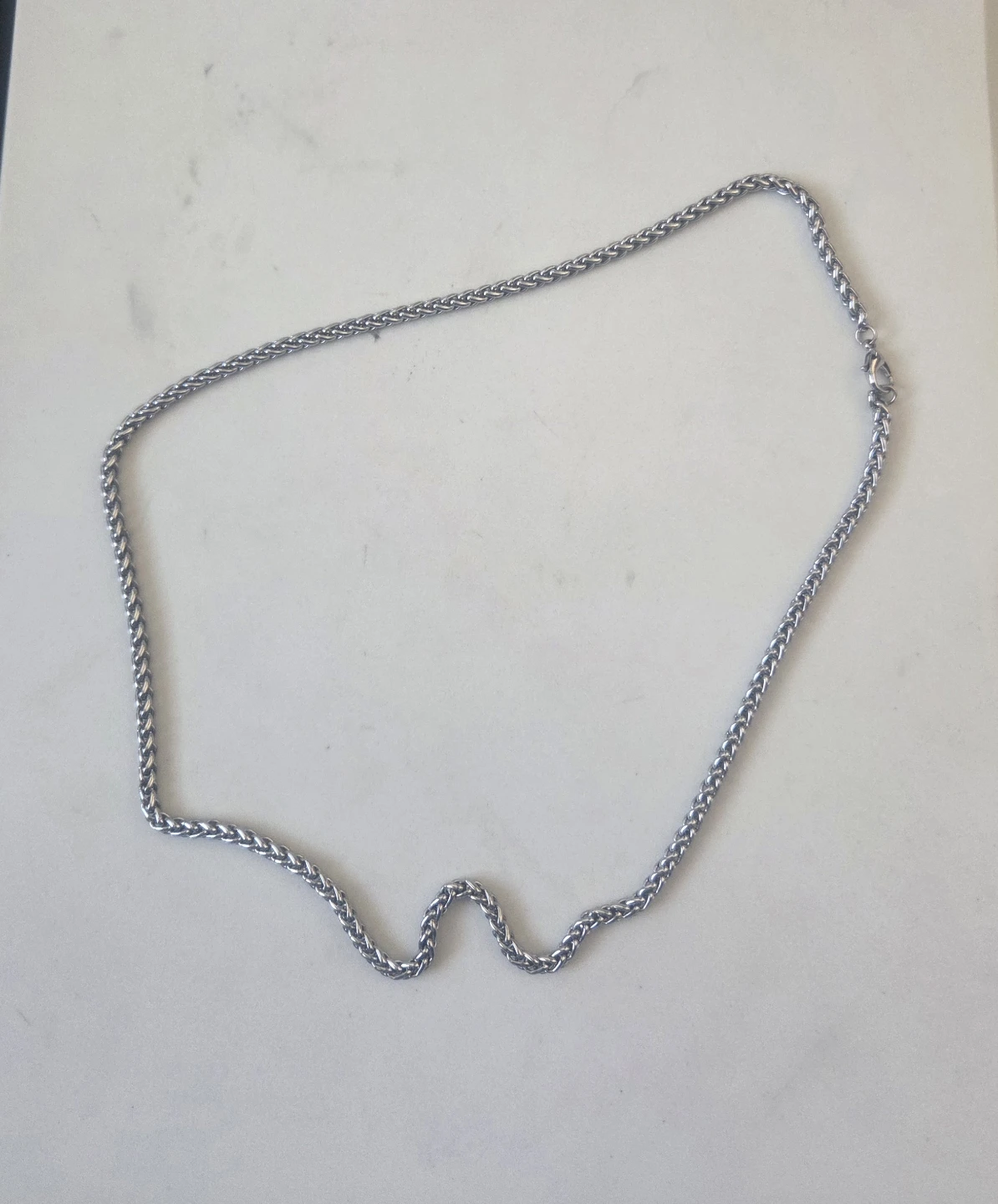 Silver-Tone Wheat Chain Necklace - photo 2