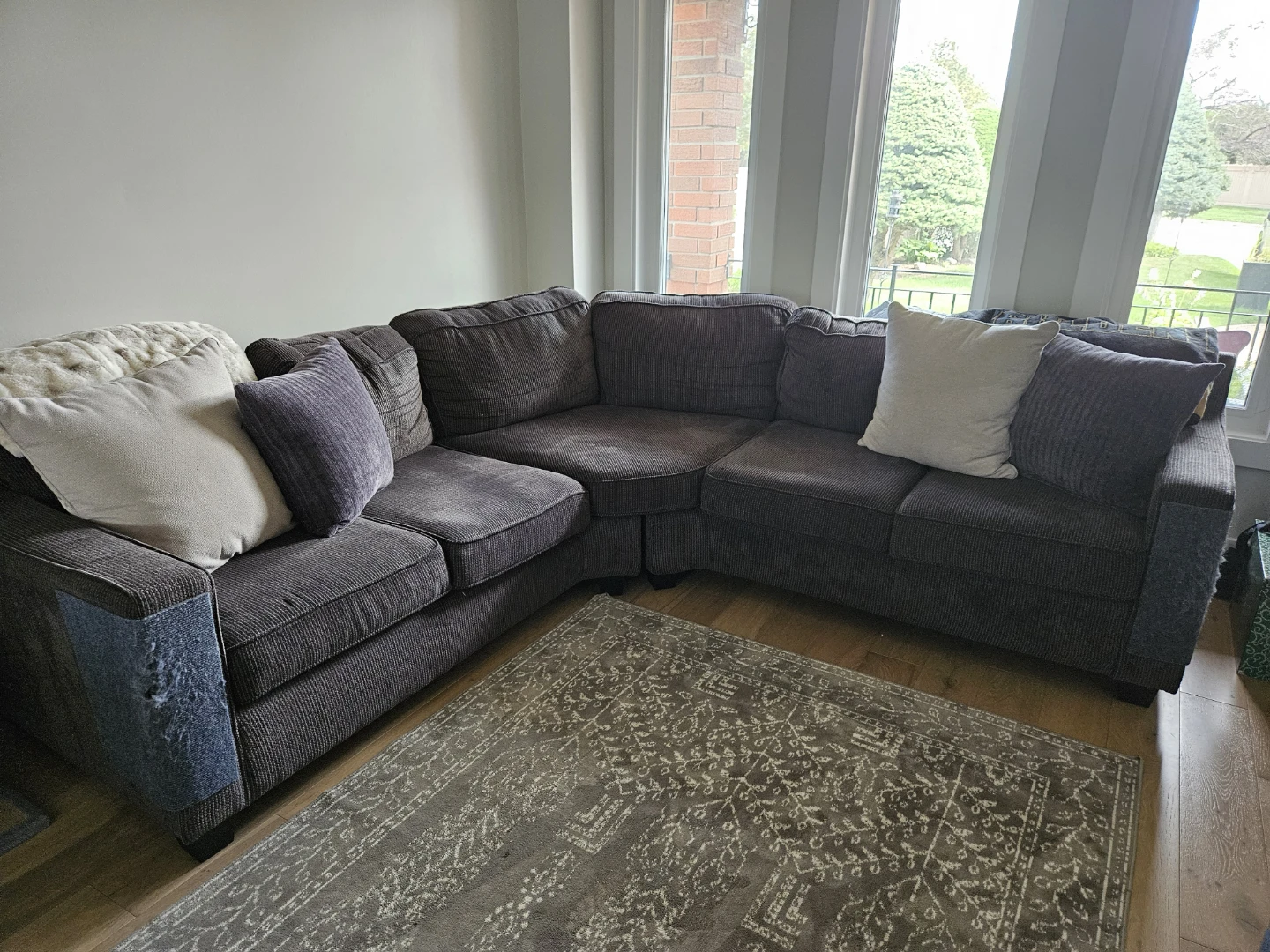 FREE Dark Grey Sectional Sofa
