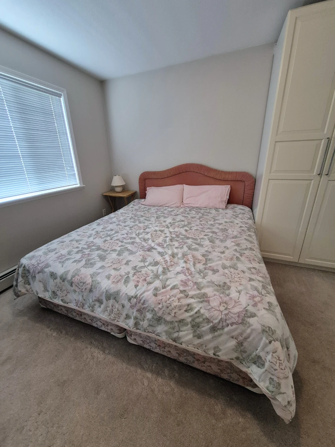 King size bed with Upholstered Headboard
