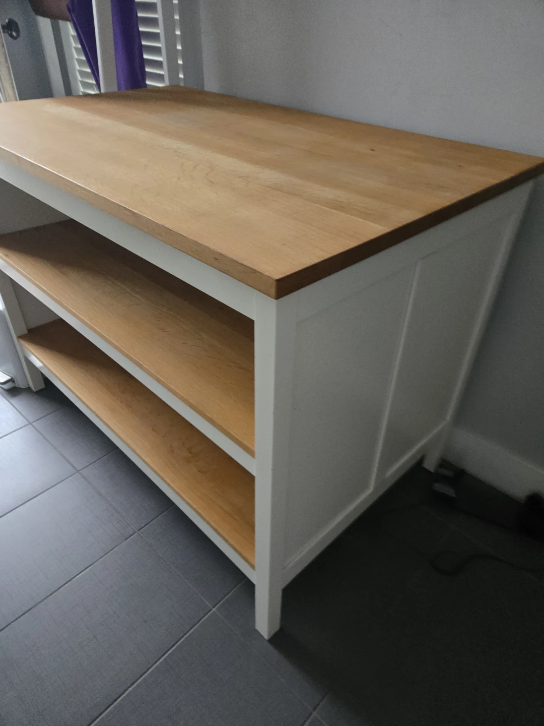 Newly sanded ikea tornviken kitchen island butcher block - photo 4