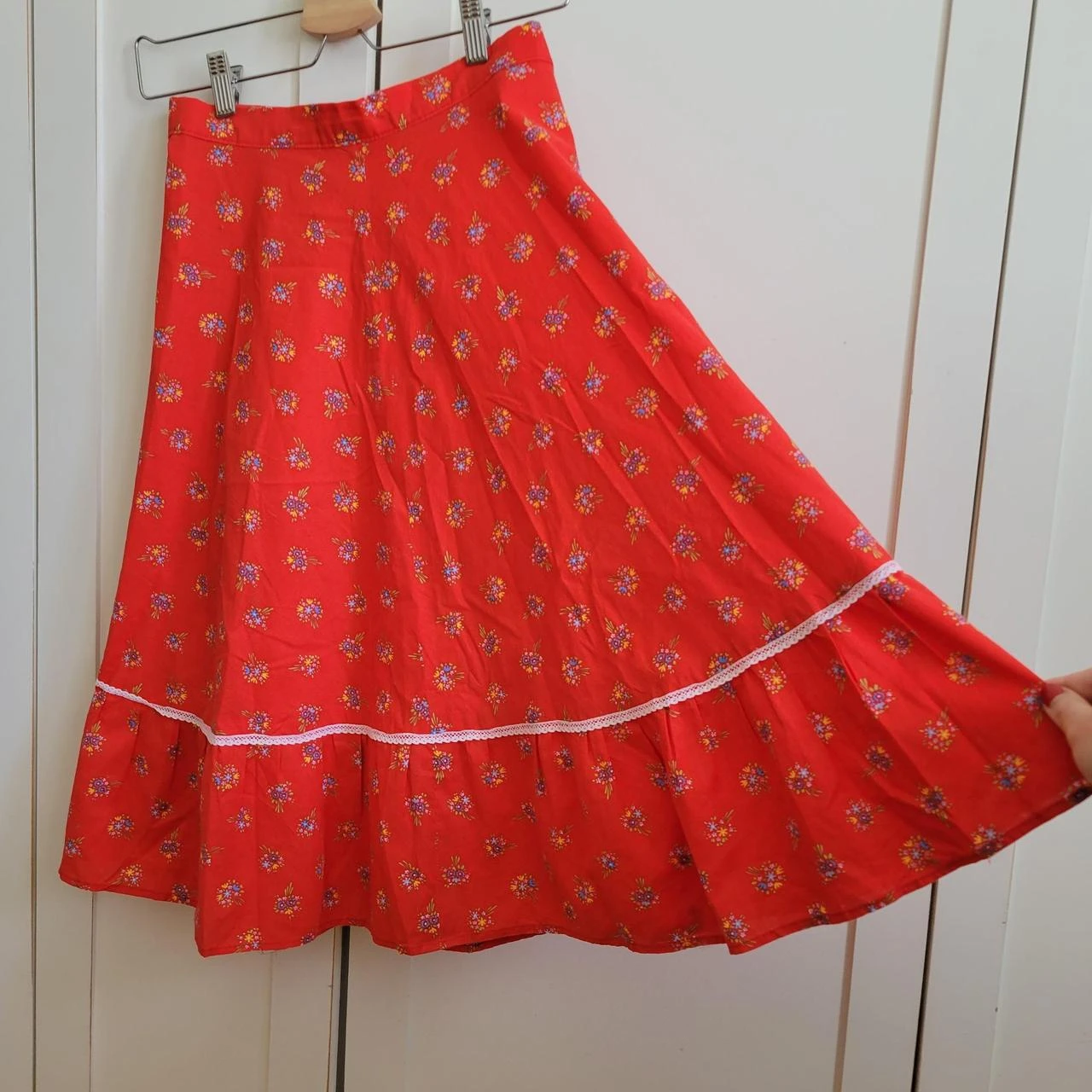 Vintage floral skirt - photo 2