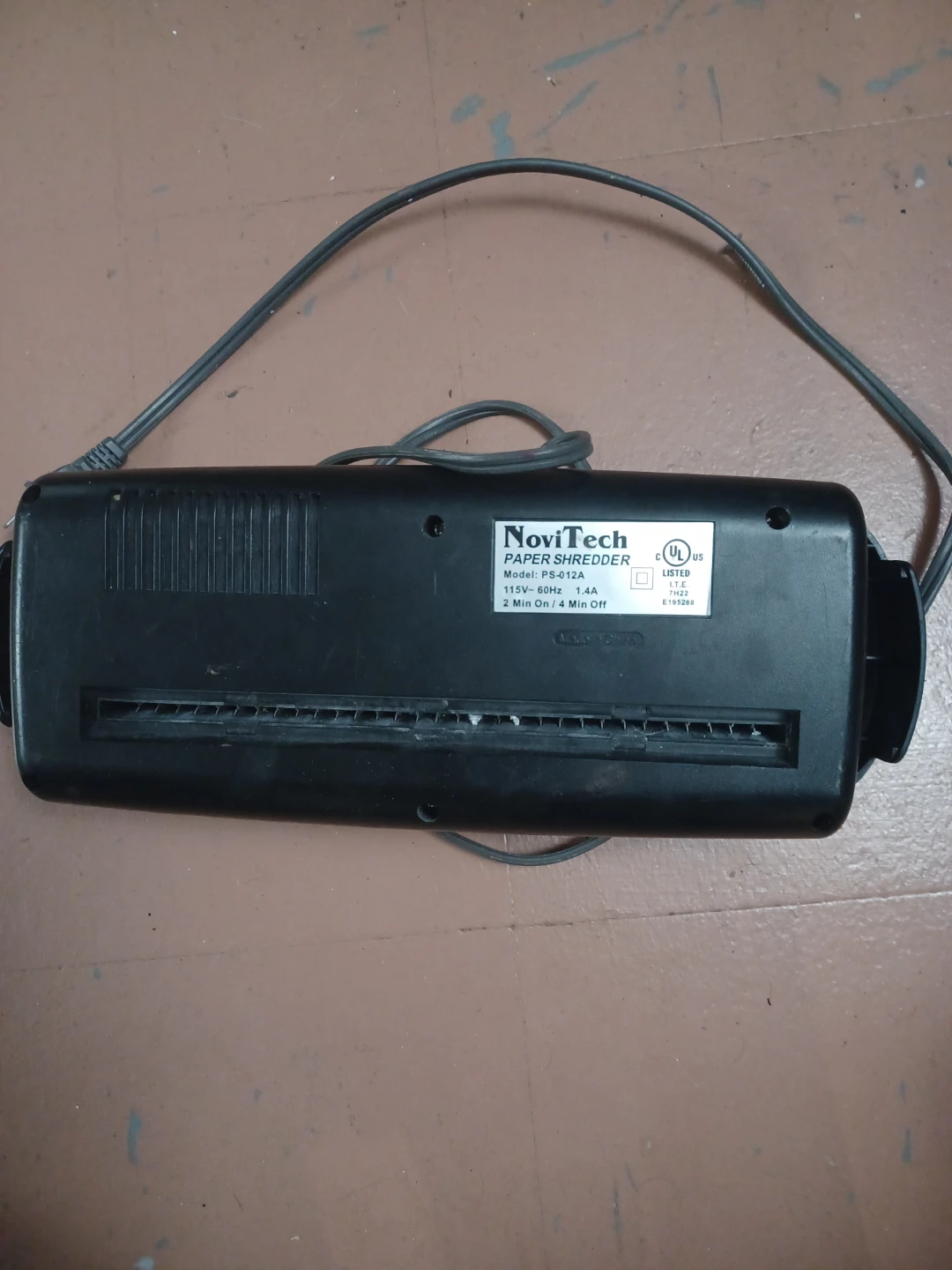 NoviTech Paper Shredder PS-012A - photo 2