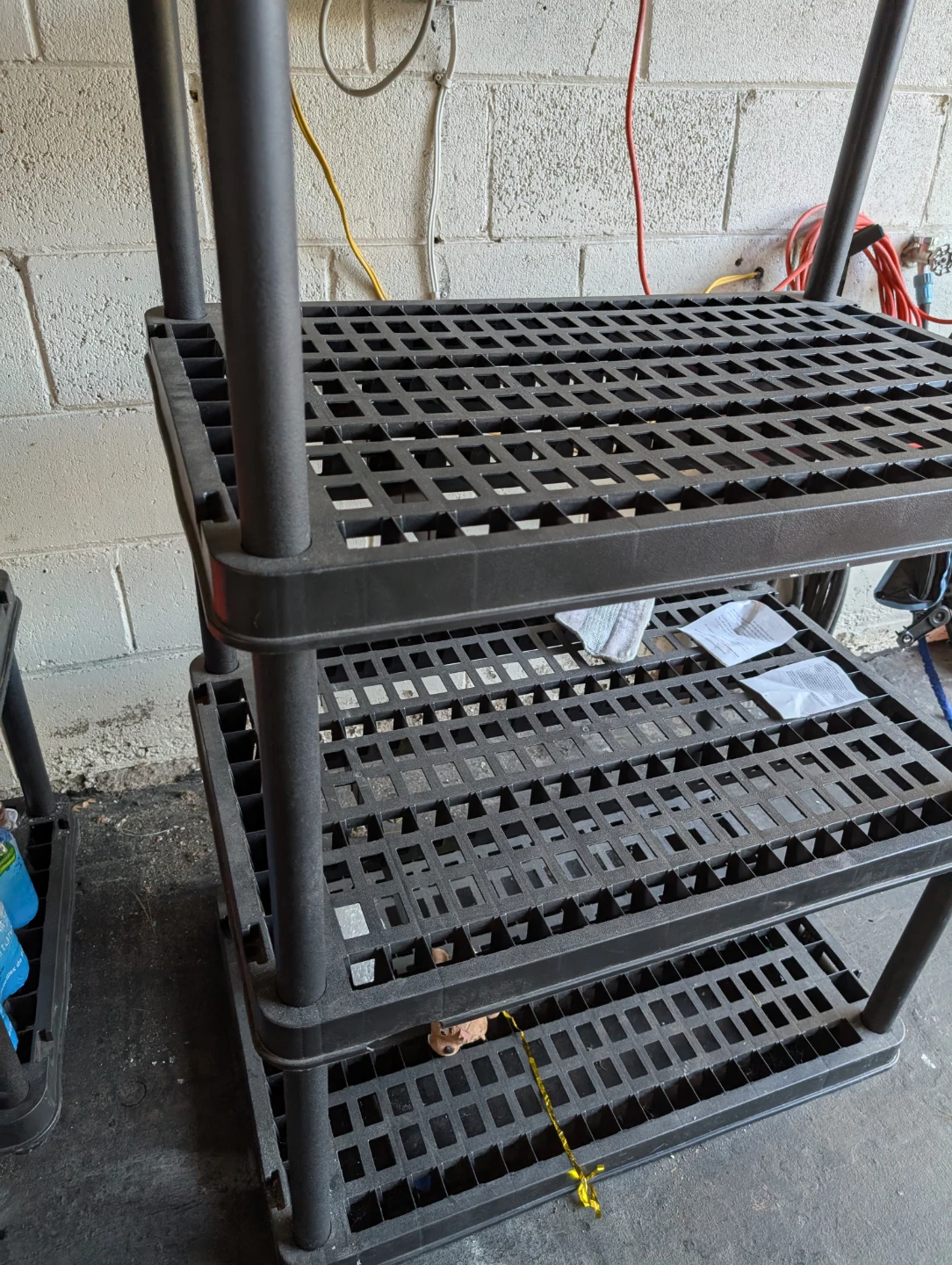 Black 5-Shelf Plastic Shelving Unit from Costco