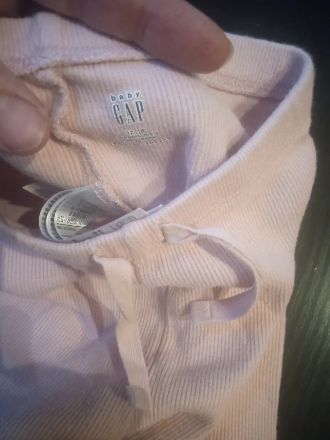 Baby Gap Pink Ribbed Pants 12-18 Months - photo 2