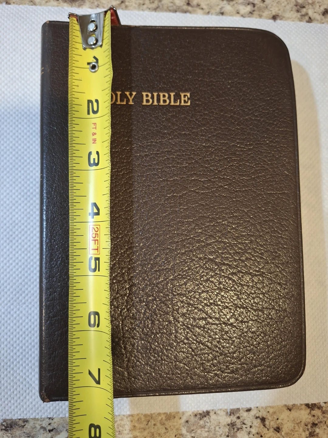 Vintage Brown Leather Bibles: NASB & KJV