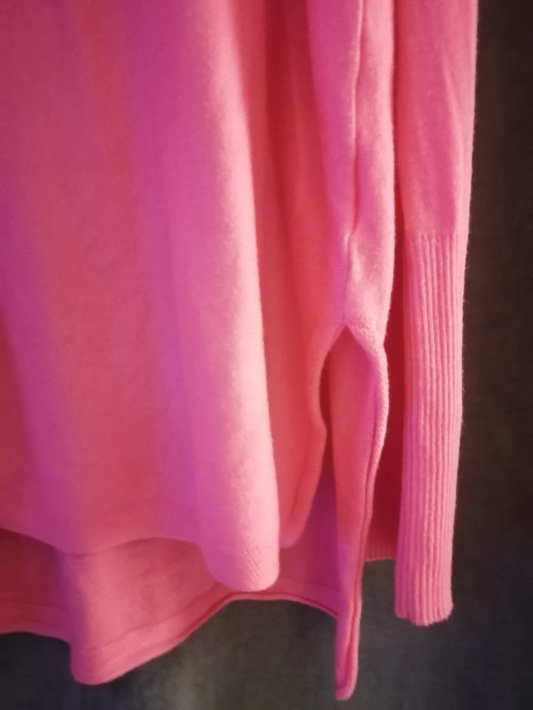 Pink Long Sleeve Knit Sweater (L) - photo 3