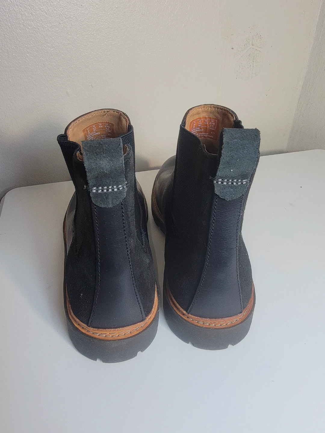 Clarks Black Chelsea Boots US Men 10 - photo 4
