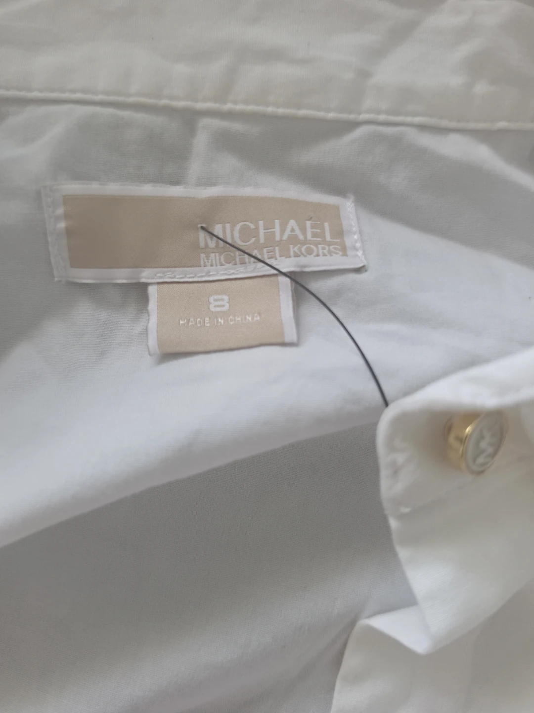 🏈Michael Kors White Button-Down Shirt - photo 2