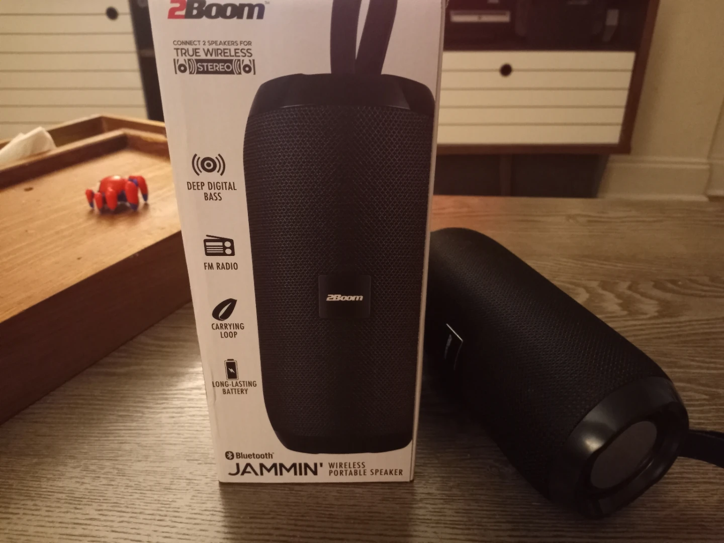 2BOOM JAMMIN' Bluetooth Speaker w/am fm radio