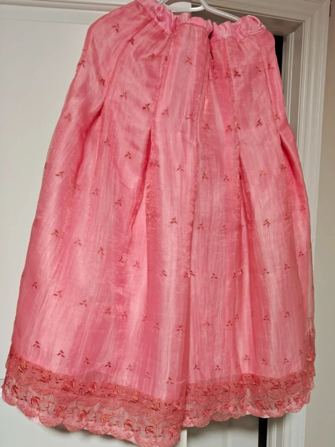 Pink Mirror Work Lehenga Choli