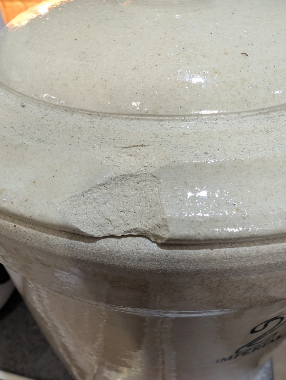 Vintage Medalta Potteries 2 Gallon Stoneware Crock - photo 4