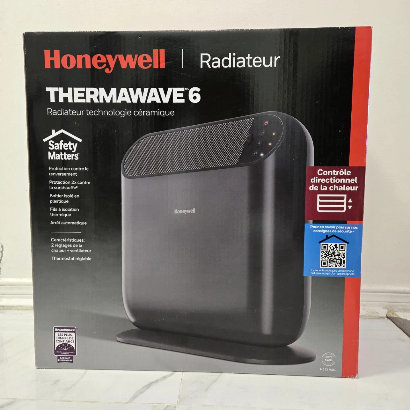 BNIB Honeywell Thermawave 6 Ceramic Heater