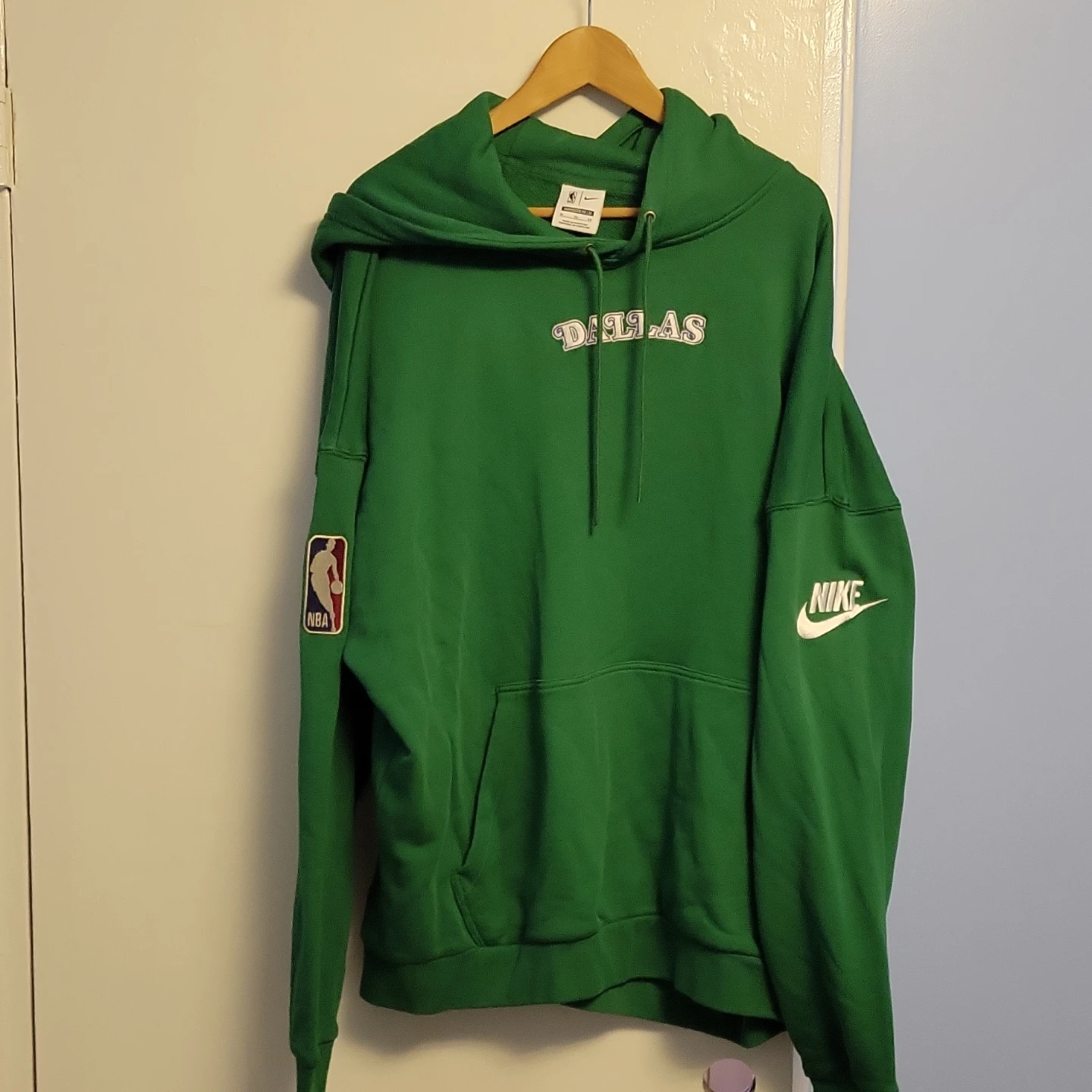 Nike Dallas NBA Oversized Hoodie Green XL
