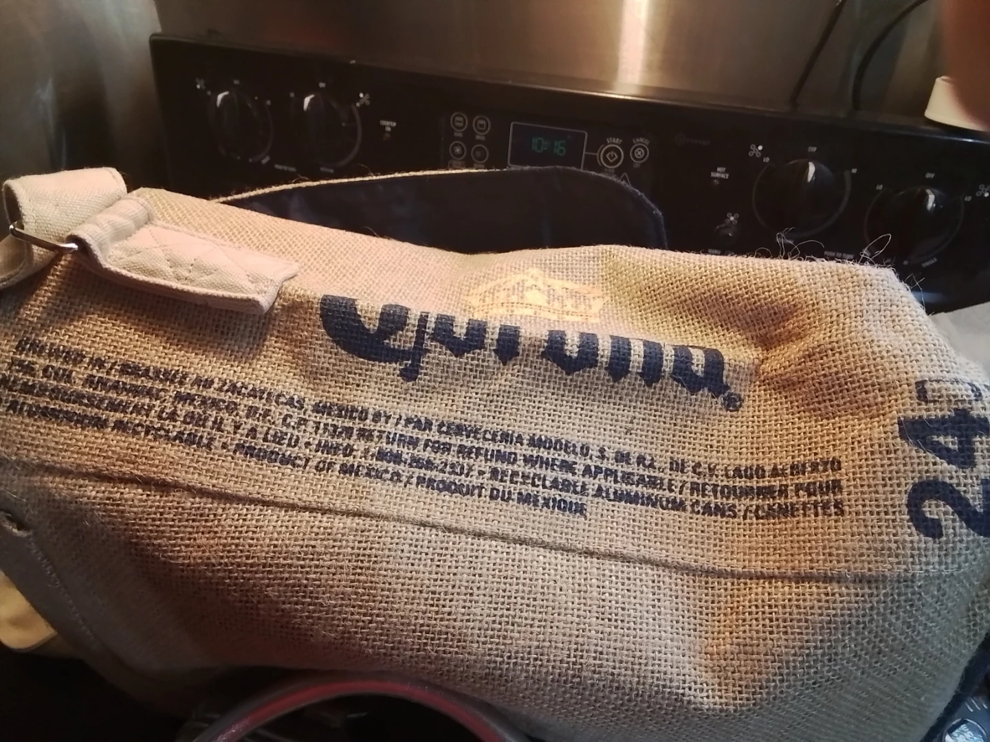 Corona Extra Burlap Messenger Bag - photo 4