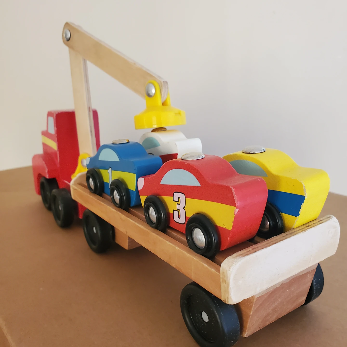 Car Loader Transport Crane Truck - Melissa and Doug Toy - photo 2