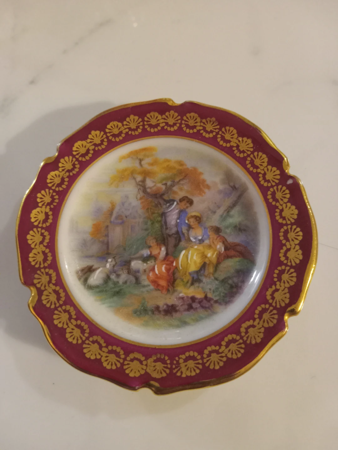 F.M. Limoges Porcelain Decorative Dish