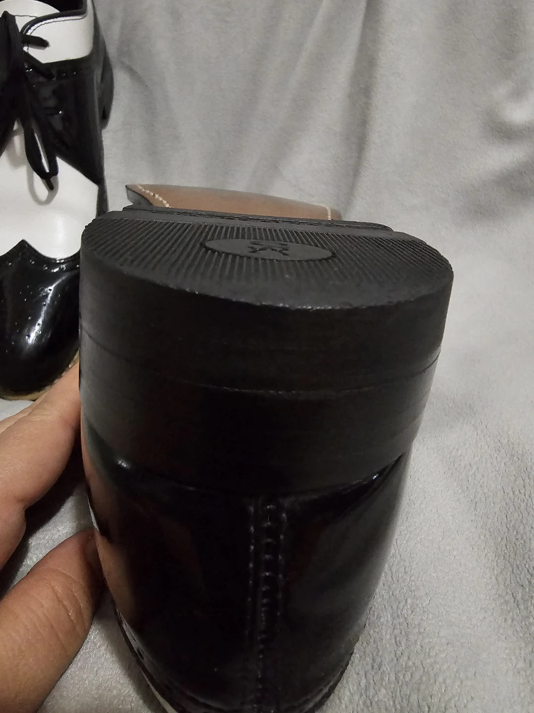 Stacy Adams black and white wingtip shoes - photo 5