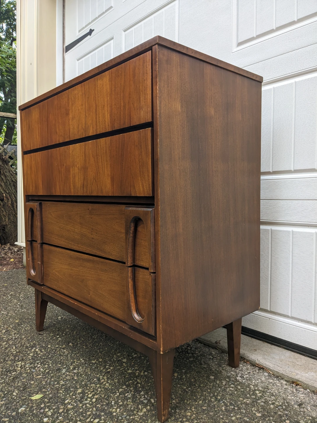 MCM Walnut 4 Drawer Chest by Victoriaville - photo 3