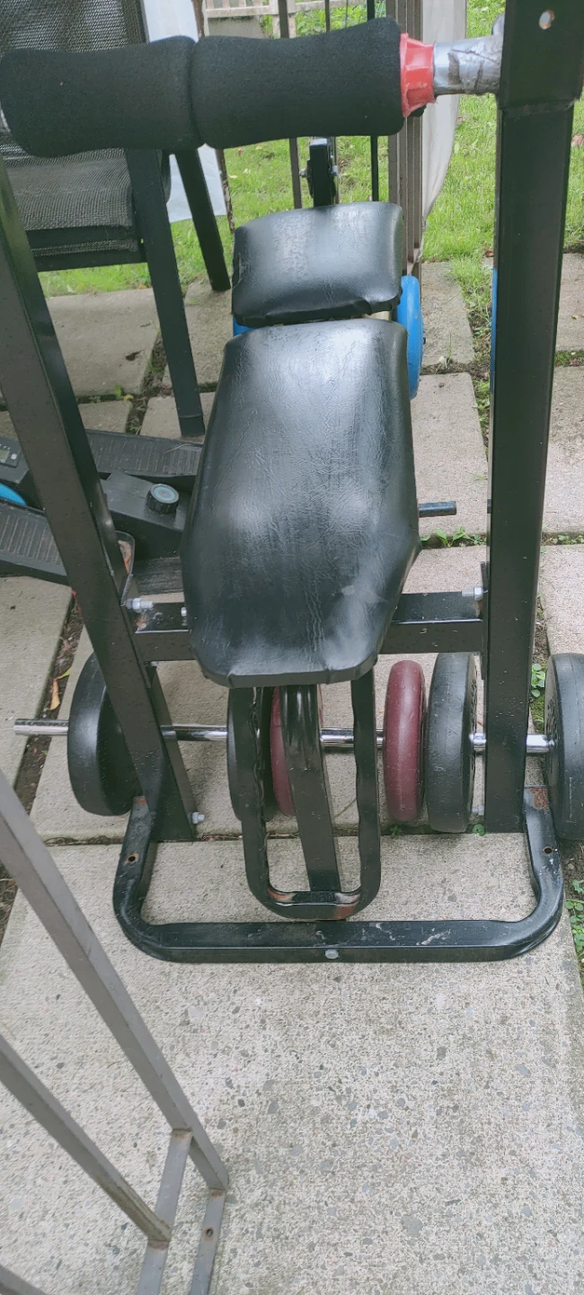 Weider Weight Bench and Weights Set - photo 2