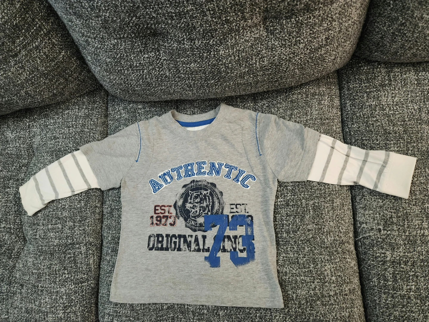 Cherokee Boys' Layered-look  long sleeve graphic T-shirt-Size 4
