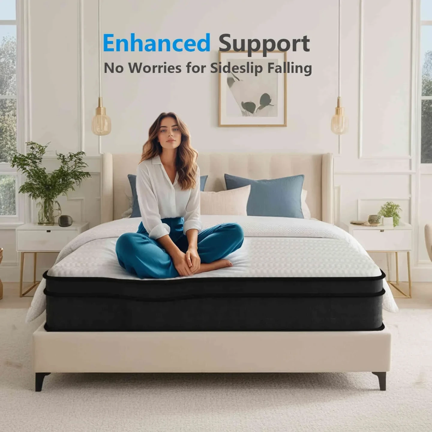 NEW Full Mattress 12 Inch Memory Foam Hybrid Mattress - photo 4