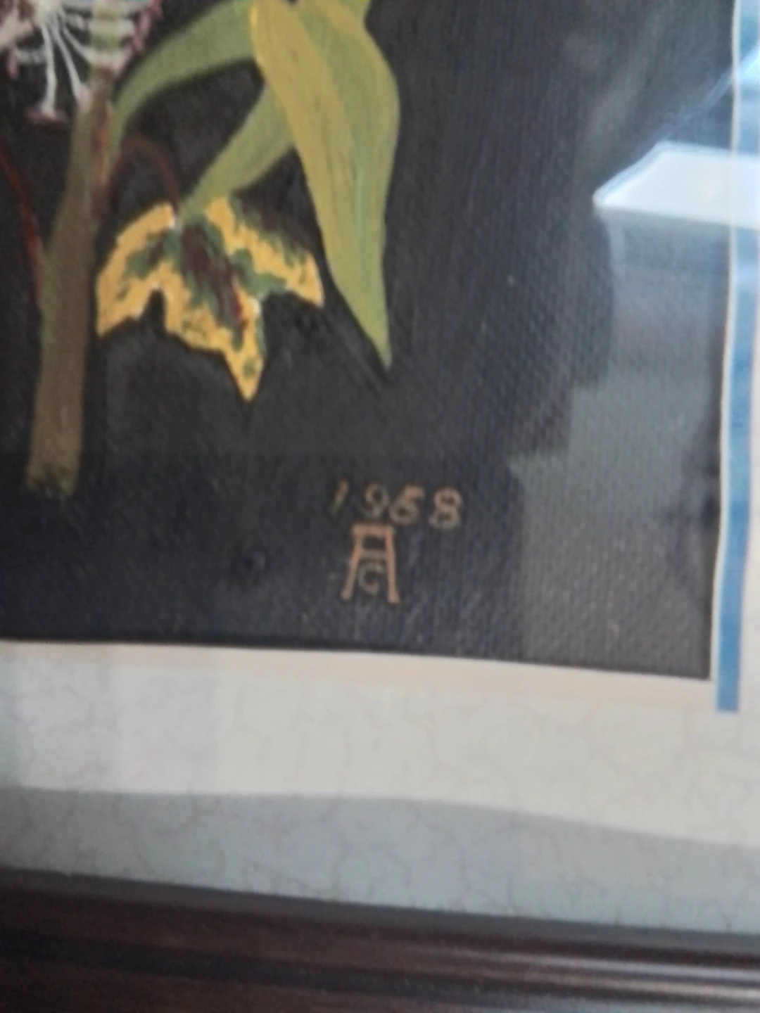 MCM Botanical Lily Oil Painting by A. Bartz - photo 3