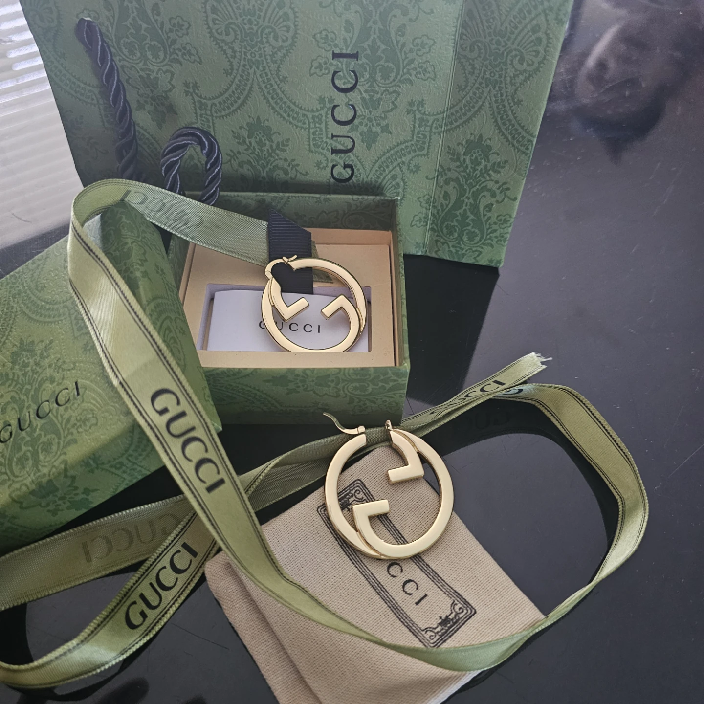 Gucci Interlocking G Hoop Earrings