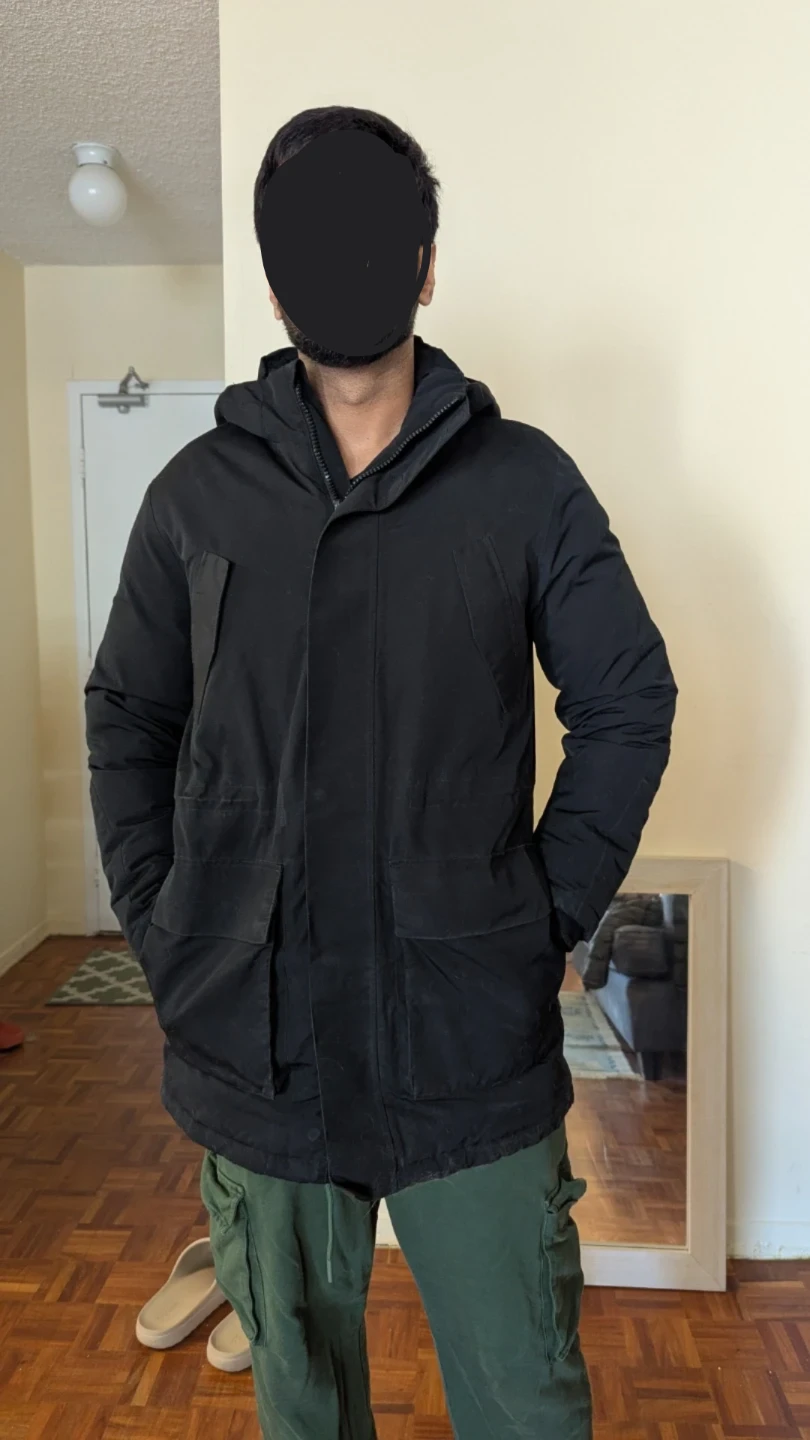 Jack & Jones Black Hybrid Down Jacket